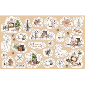 Калядны набор стыкераў, класічны